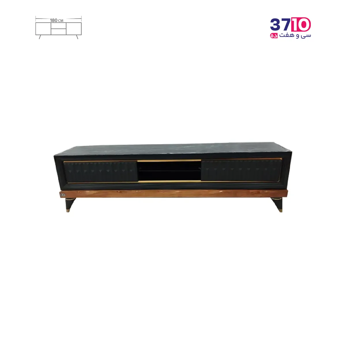r440 میز تلویزیون متین مدل R440 مشکی-180 - تصویر 1