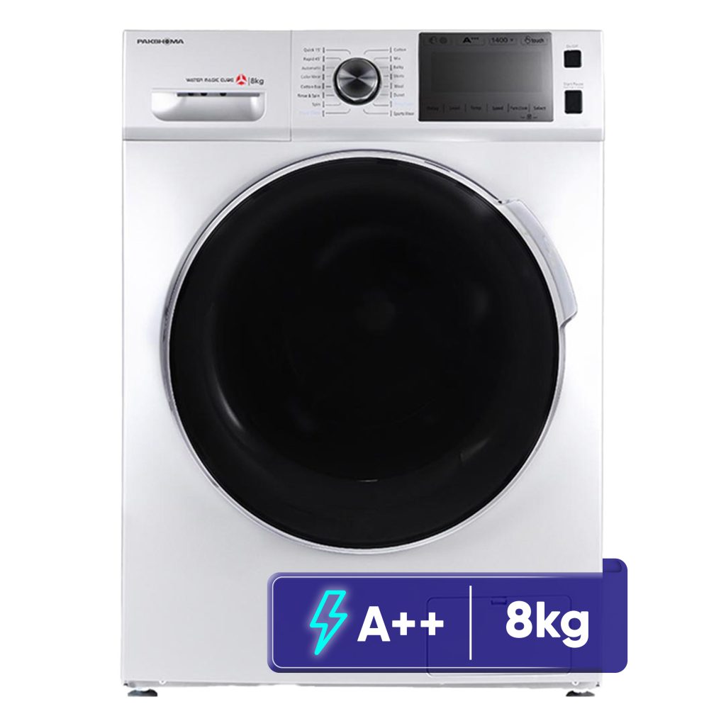 ماشین لباسشویی 8 کیلوگرم اتوماتیک پاکشوما مدل BWF 40803 IWT