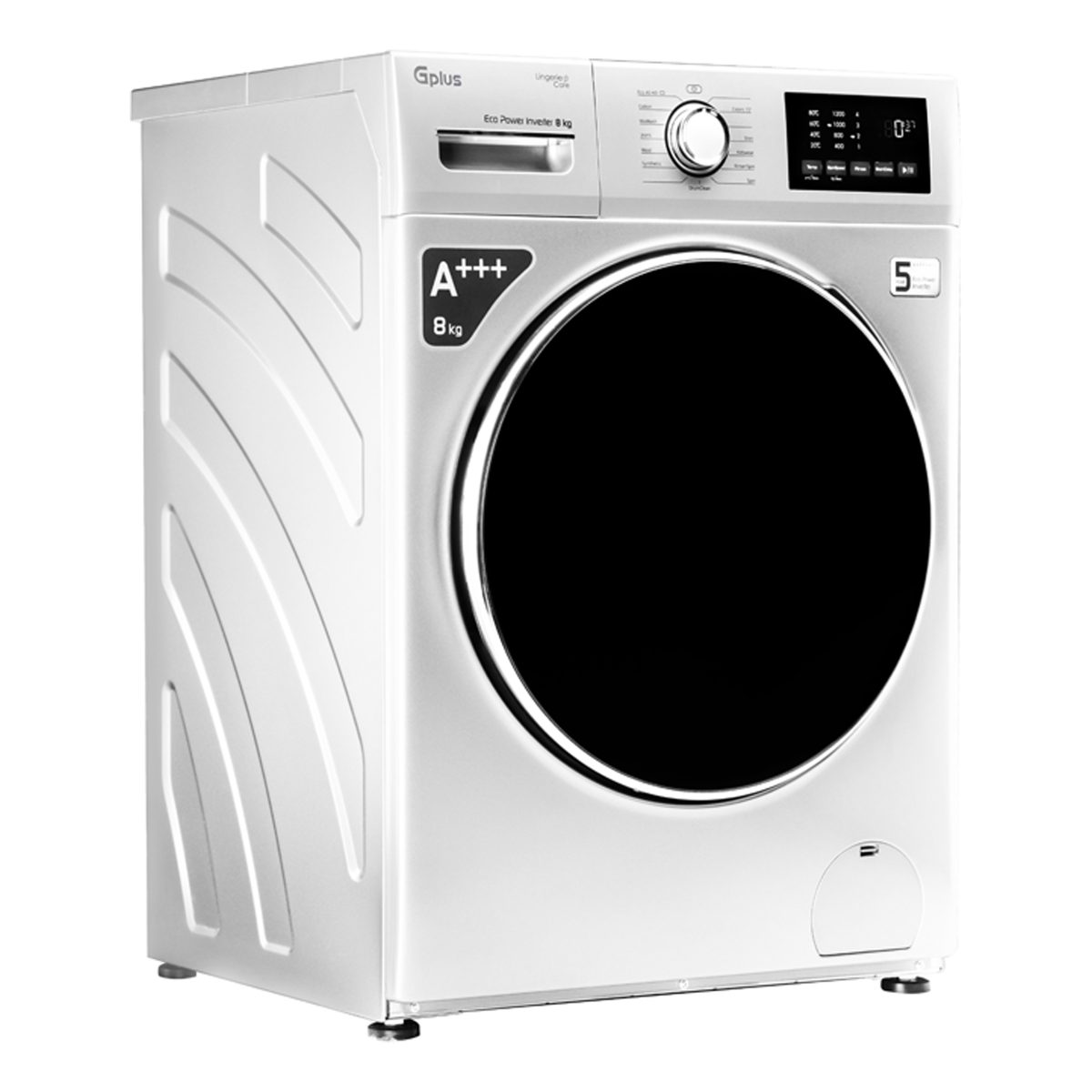 ماشین لباسشویی اتوماتیک جی پلاس مدل GWM-M822W ظرفیت 8 کیلوگرم
